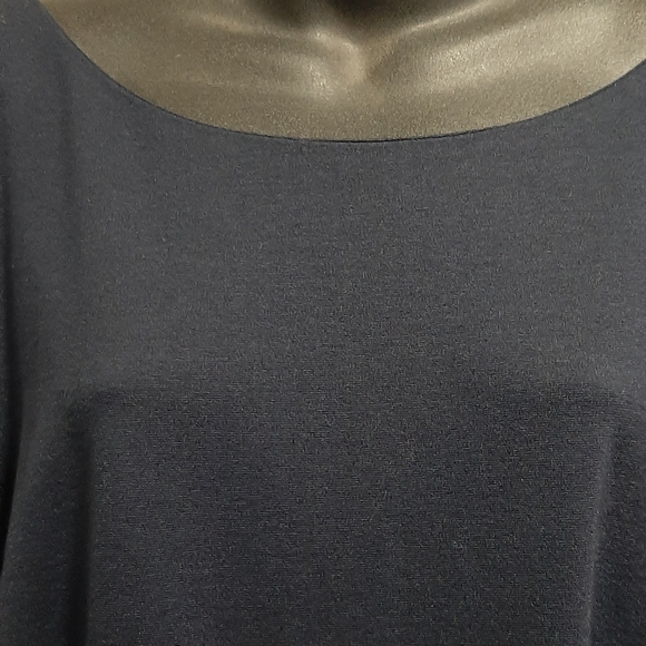 Talbots Woman's Navy Blue Dress With White Accents Plus Size 24W 3/4 Sleeve - Picture 2 of 8